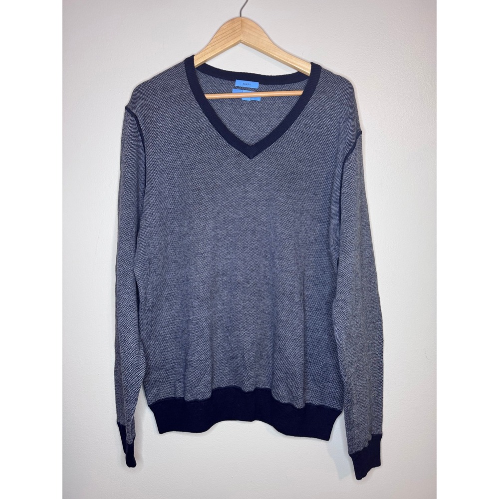 Egara Slim Fit Cotton Cashmere V Neck‎ Sweater XXL